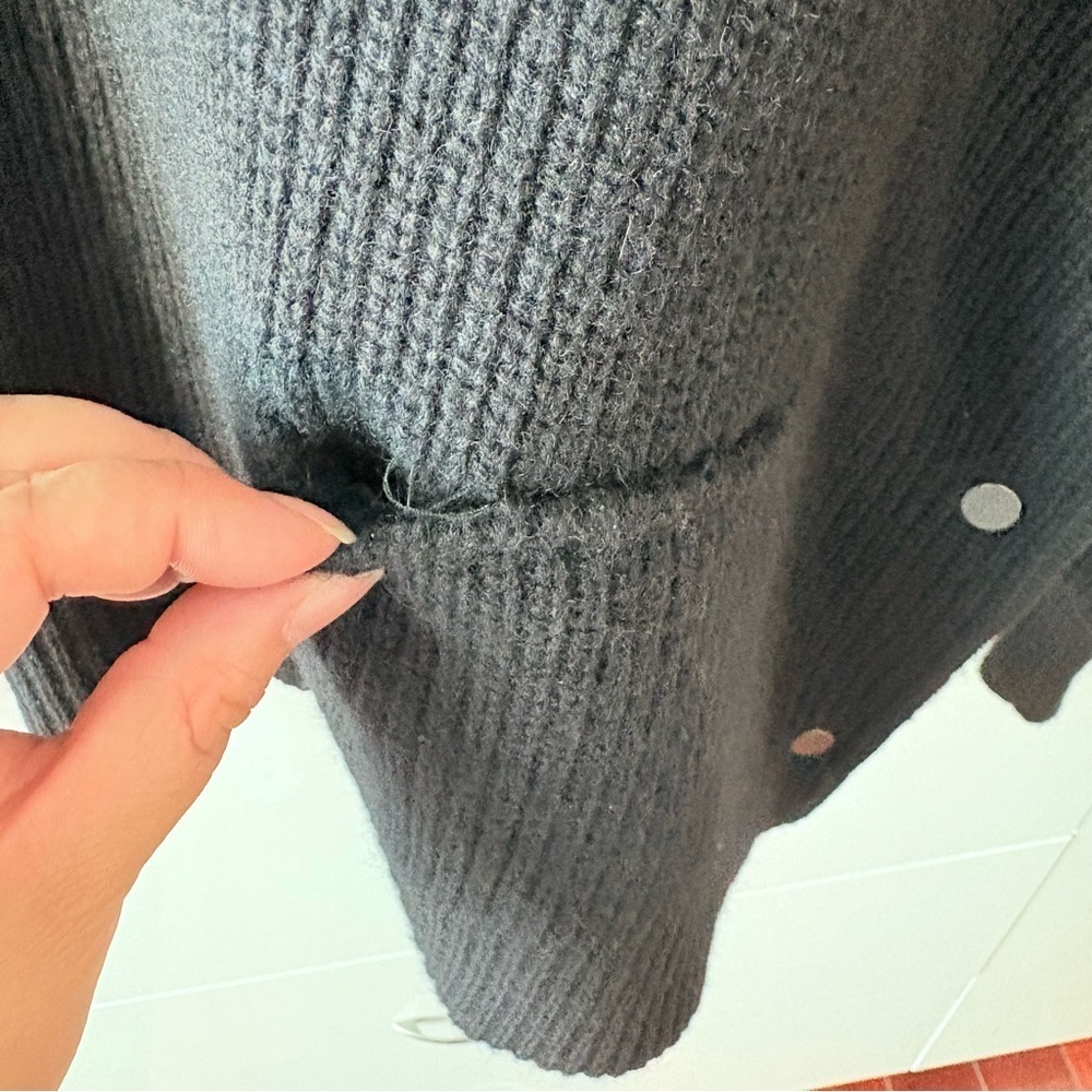Vince Black Cowl Neck Wool and Yak Blend Sweater - Picture 6 of 13